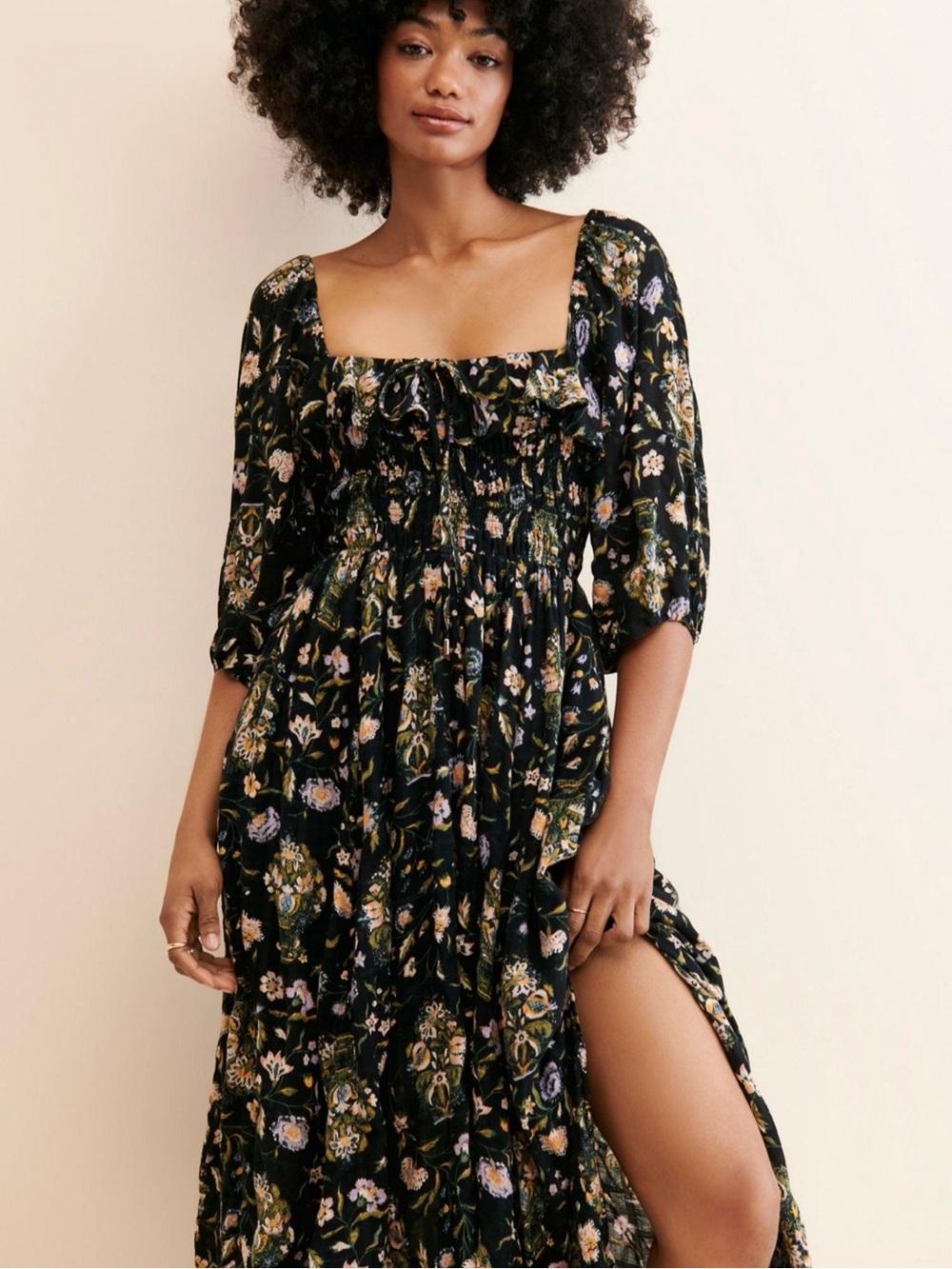 Free People Printed Oasis Midi Dress